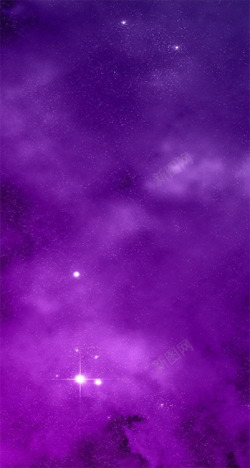 紫色天空海报背景七夕情人节素材
