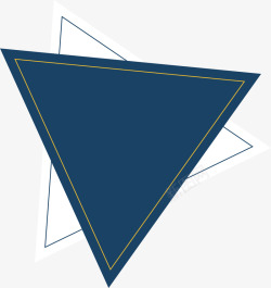 动感漂浮扁平科技三角形装饰高清图片