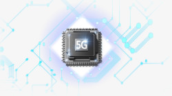 H5元素炫酷创意5G芯片高清图片