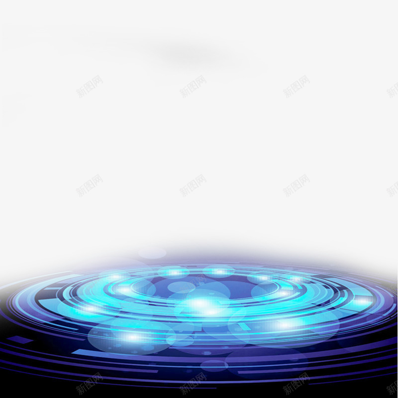 科技光效png免抠素材_新图网 https://ixintu.com 光效 未来感 科技 素材 蓝色