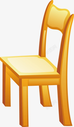 手绘木椅木板椅子高清图片