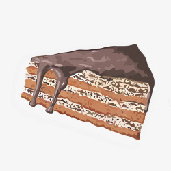 巧克力熔岩蛋糕素材