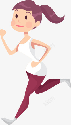 慢跑的女孩马拉松慢跑的女孩高清图片
