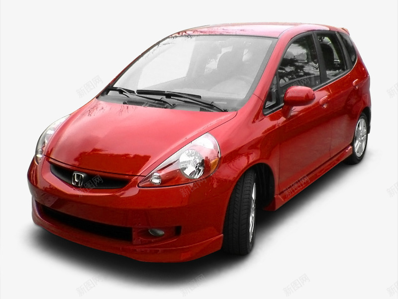 红色本田轿车png免抠素材_新图网 https://ixintu.com Honda座驾 产品实物 代步 红色车身 黑色车轮
