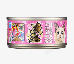 紫色猫咪食用猫罐头素材