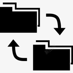文件交换数据交换接口的符号图标高清图片