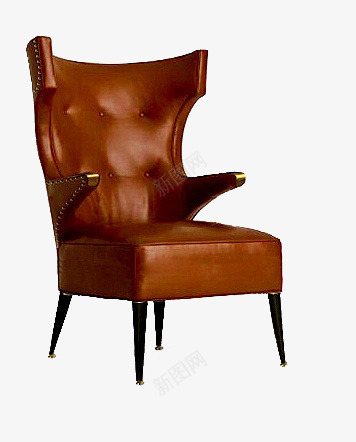 深色咖啡老板椅png免抠素材_新图网 https://ixintu.com 深色 美式 老板椅 软装