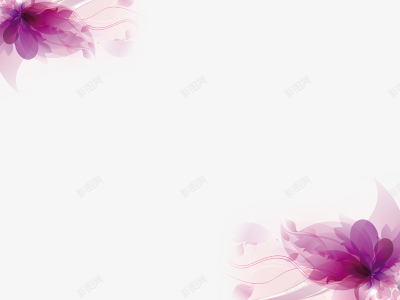 紫色梦幻花朵背景png免抠素材_新图网 https://ixintu.com 梦幻 紫色花朵 花朵 虚幻