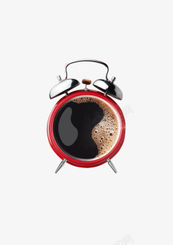 咖啡闹钟合成创意素材