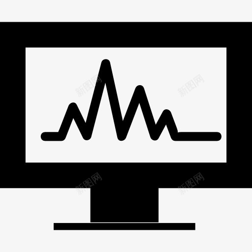 分析图表在屏幕图标png_新图网 https://ixintu.com 业务接口 分析 图形 图表 工具 数据 监视器 计算机