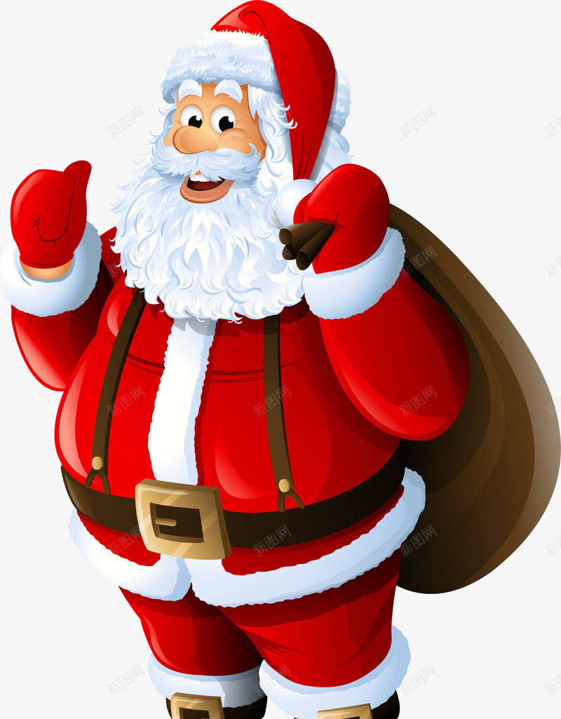 红色卡通圣诞老人png免抠素材_新图网 https://ixintu.com 冬天 冬季 圣诞快乐 圣诞老人 圣诞节 新年快乐 红色老头