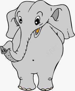 绘画的小象开心的小象高清图片