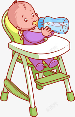 婴儿餐椅淘宝电商母婴用品矢量图高清图片
