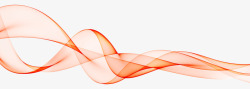 装饰科技橙色线条丝带元素素材