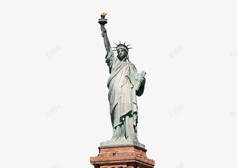 美国自由女神png免抠素材_新图网 https://ixintu.com 石像 美国 自由女神 雕像