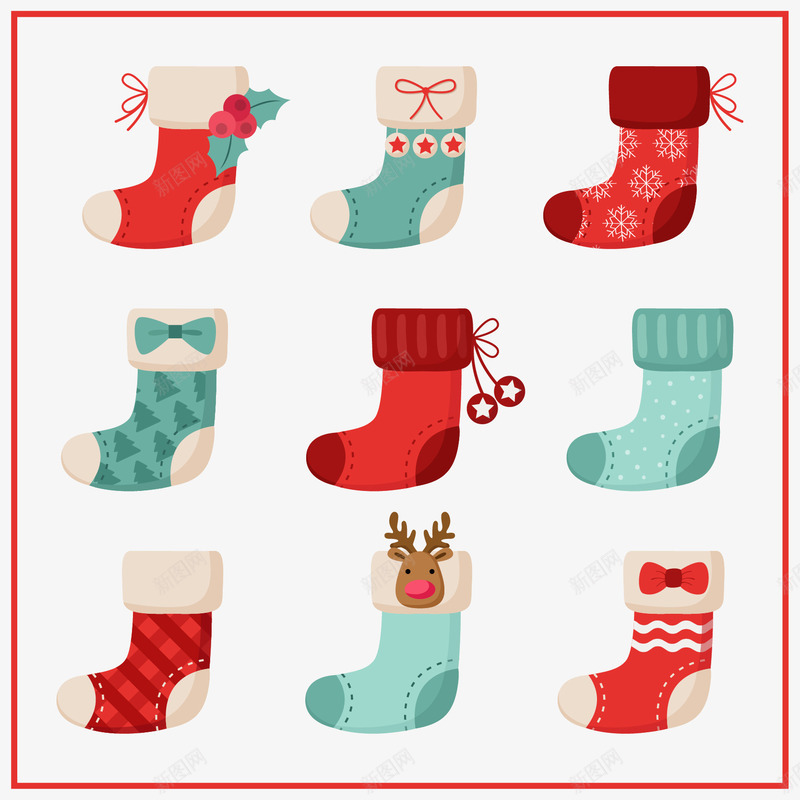 漂亮的圣诞袜子png免抠素材_新图网 https://ixintu.com AI 冬天 十二月 可爱的袜子 圣诞快乐 圣诞节 好 季节 庆典 快乐 服装 白色 节日 节日快乐 袜子
