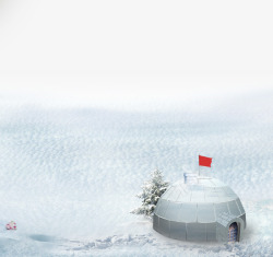 卡通的蒙古包雪地上的蒙古包高清图片