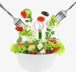 蔬菜碗沙拉高清图片