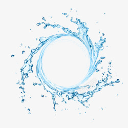 旋转中的水水元素高清图片