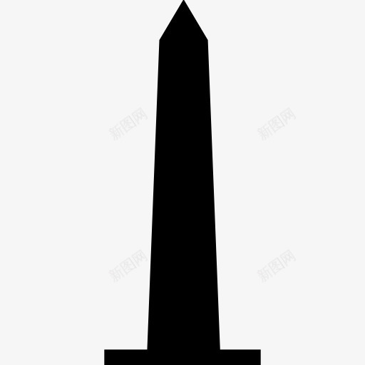 华盛顿纪念碑图标png_新图网 https://ixintu.com 华盛顿 方尖碑 纪念碑 美国