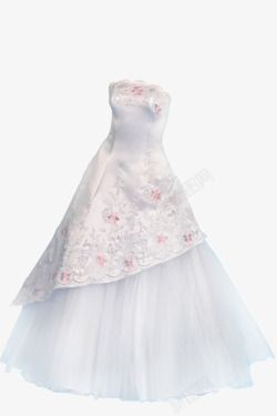 优雅的婚纱白色时尚婚纱高清图片