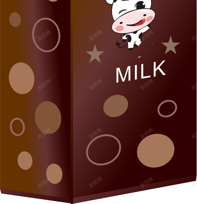 巧克力牛奶盒子cdr_新图网 https://ixintu.com 包装盒 包装设计 巧克力牛奶盒子 牛奶