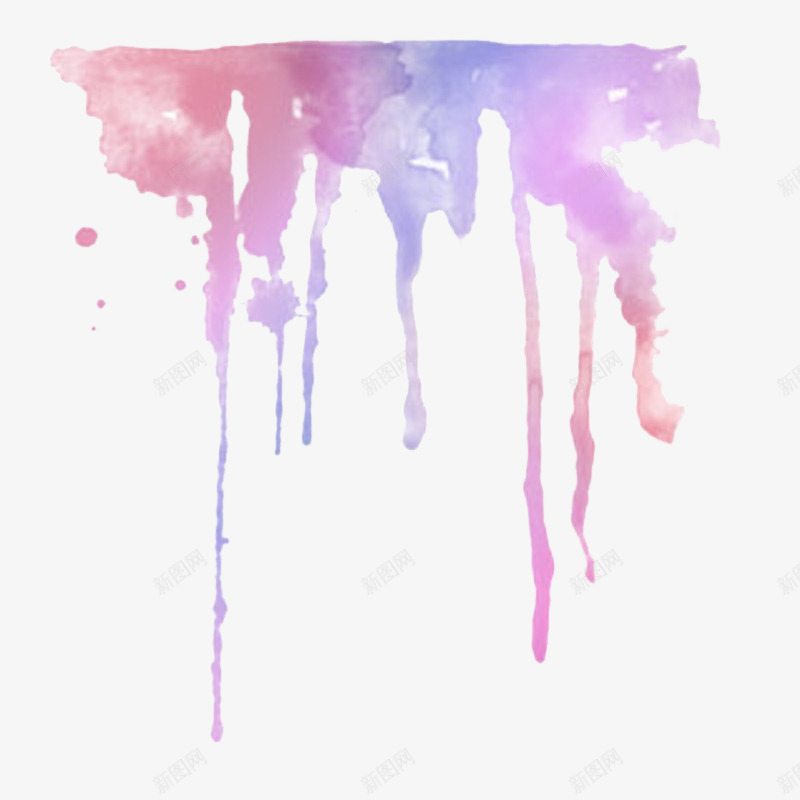 紫色水彩涂鸦png免抠素材_新图网 https://ixintu.com 图案设计 水彩 涂鸦 紫色