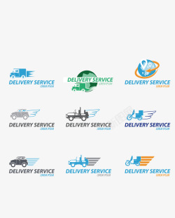 创意车辆运输主题logo图标高清图片