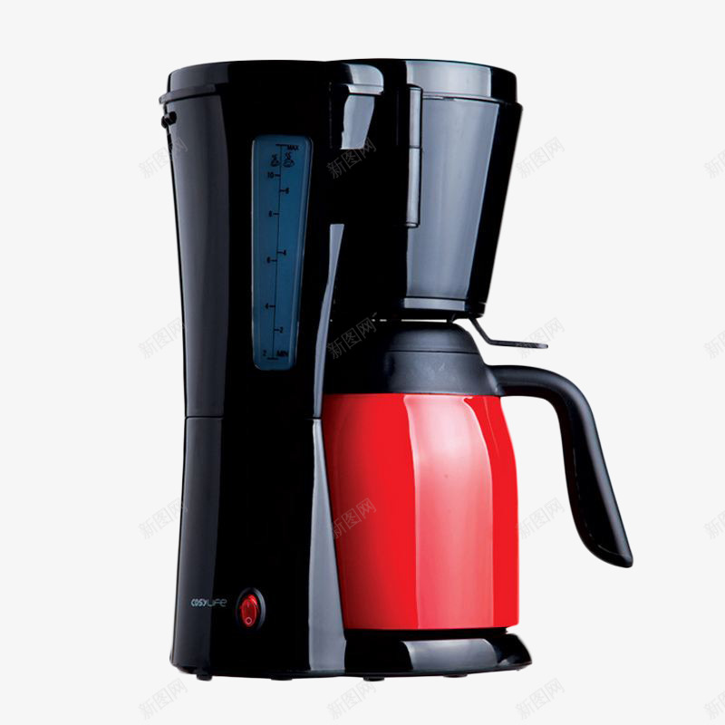 红色水壶实用咖啡磨豆机png免抠素材_新图网 https://ixintu.com 咖啡机 咖啡磨豆机 商务 实用 常见 智能 科技 红色水壶