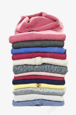 纺织品一堆女士多色羊毛衫高清图片