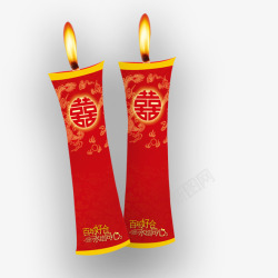 古代婚庆红色蜡烛素材红色蜡烛高清图片