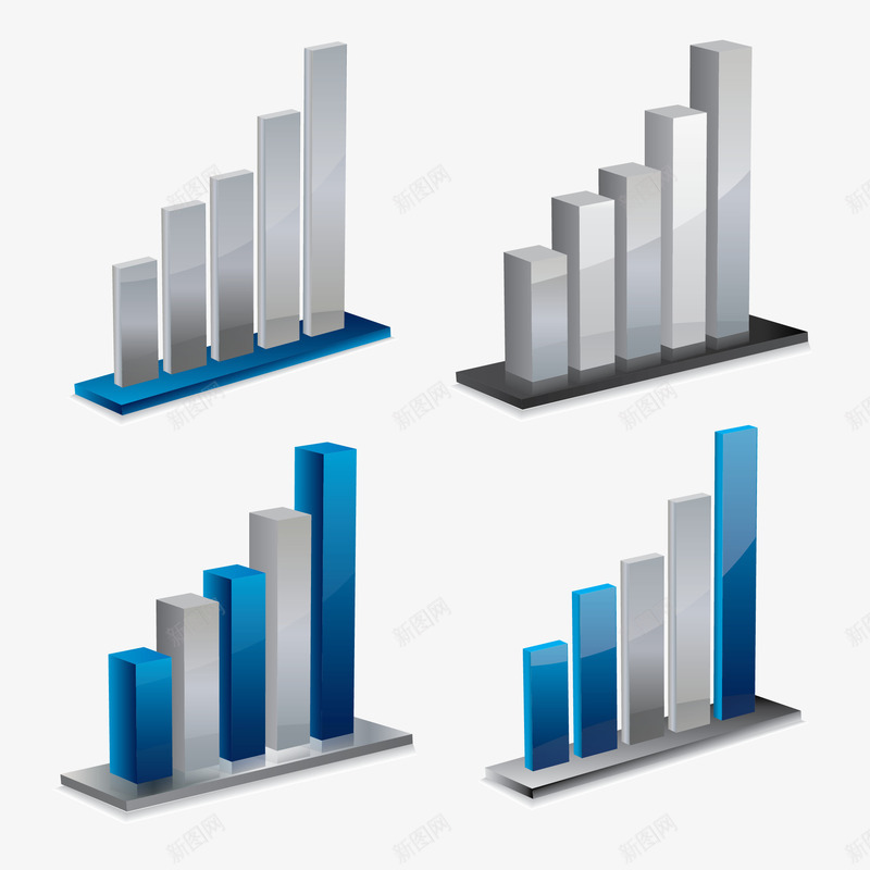 数据分析图表png免抠素材_新图网 https://ixintu.com 分布 分析 图表 数据 概率 比例 直方图 统计 财务 金融