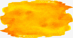 橘黄色水彩底纹矢量图素材
