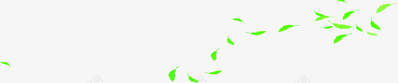 纯绿色叶子装饰png免抠素材_新图网 https://ixintu.com 叶子 绿色 装饰