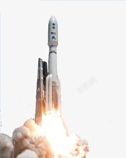 火箭发射站刚刚发射的火箭高清图片
