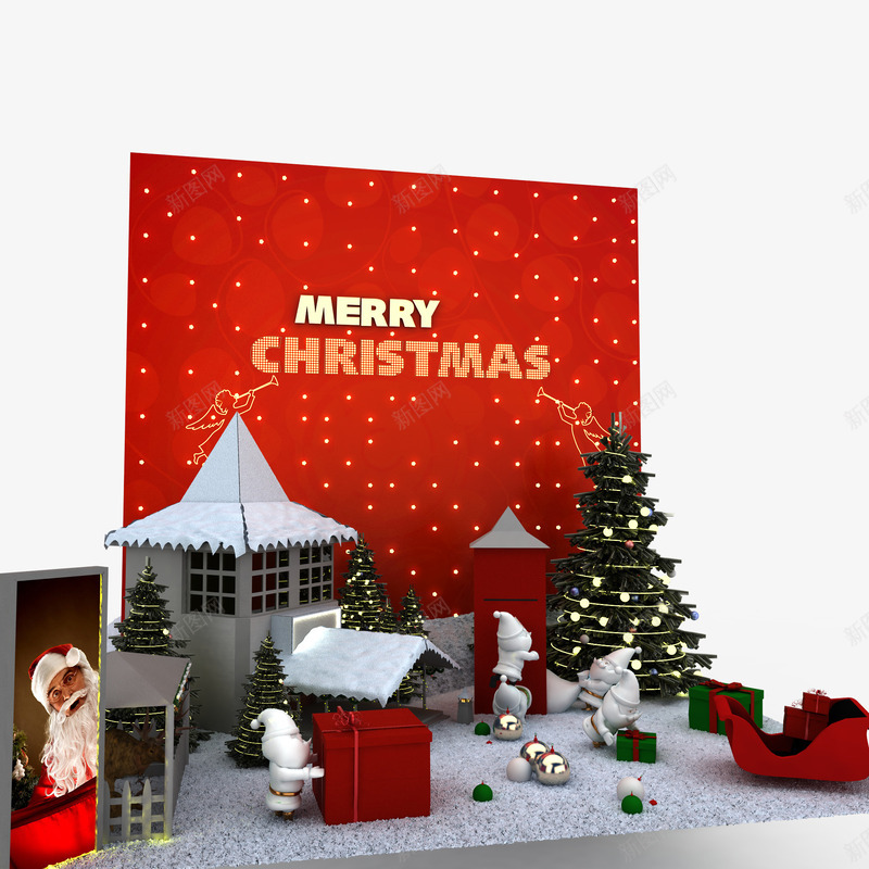 圣诞节舞台道具图png免抠素材_新图网 https://ixintu.com 圣诞节 圣诞节图片 圣诞节背景 圣诞节装饰
