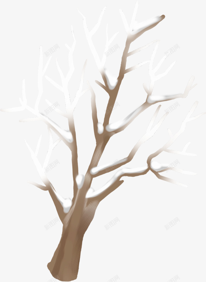 创意手绘树枝造型冬天png免抠素材_新图网 https://ixintu.com 冬天 创意 树枝 造型