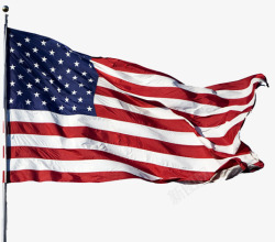 飘逸的美国国旗素材