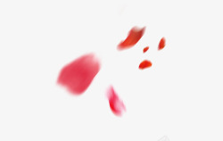 红素红色漂浮花瓣高清图片