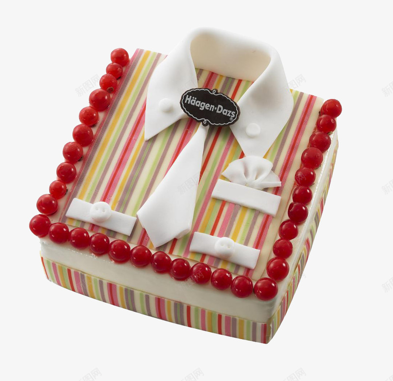 创意蛋糕png免抠素材_新图网 https://ixintu.com 奶油蛋糕 实物拍摄 插图 父亲节 衬衫 领带