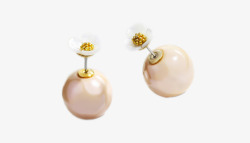 韩国气质甜美珍珠镶钻静风格甜美花朵人造珍珠耳环高清图片