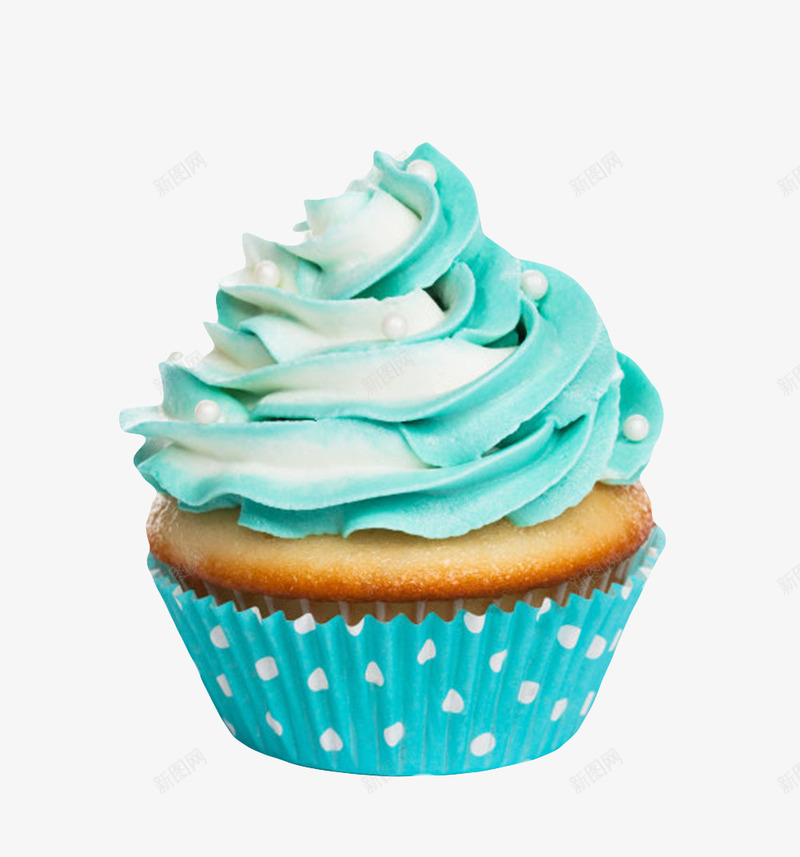 蓝色奶油的小蛋糕实物png免抠素材_新图网 https://ixintu.com 大麦 奶油 小麦 甜品 甜食 白面 粉状物 糕点 糖类 蛋白质 面粉制品