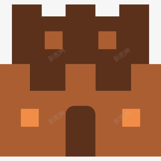 城堡图标png_新图网 https://ixintu.com 中世纪城堡 幻想 建筑 纪念碑 要塞