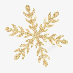 雪花效果图金色的手绘圣诞雪花高清图片