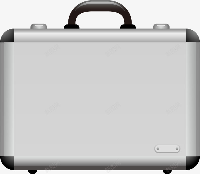 银色箱子矢量图图标ai_新图网 https://ixintu.com UI 卡通 图标 密码箱 手绘 箱子 行李箱 矢量图