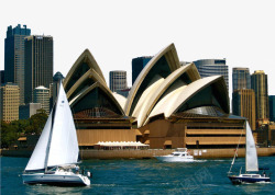 着名景区地点澳洲悉尼歌剧院风景图高清图片
