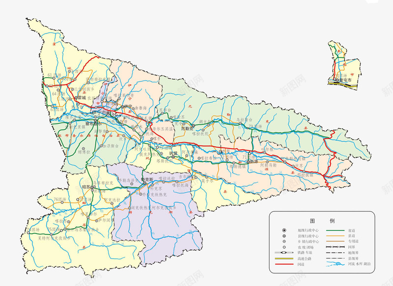 新疆伊犁市地图png免抠素材_新图网 https://ixintu.com 中国新疆 伊犁市地图 地图 新疆 新疆地图 新疆省地图