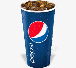 可乐罐装加冰百事可乐高清图片