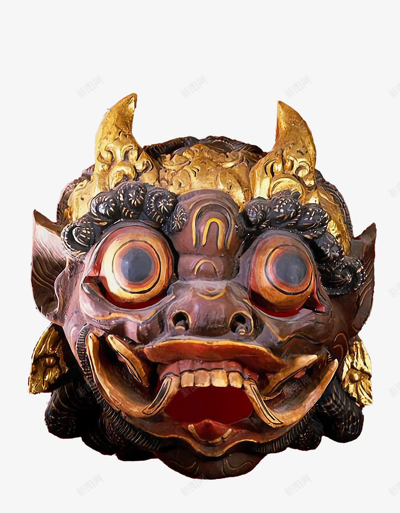面具古典元素头像神兽png免抠素材_新图网 https://ixintu.com 中国元素 古典元素头像 怪物 神兽 面具