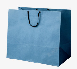 蓝色手提纸袋素材